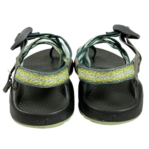 Chaco ZX3 Classic Sport Sandals Toe Loop Triple Strap Mint Green Womens 7 - Picture 6 of 8